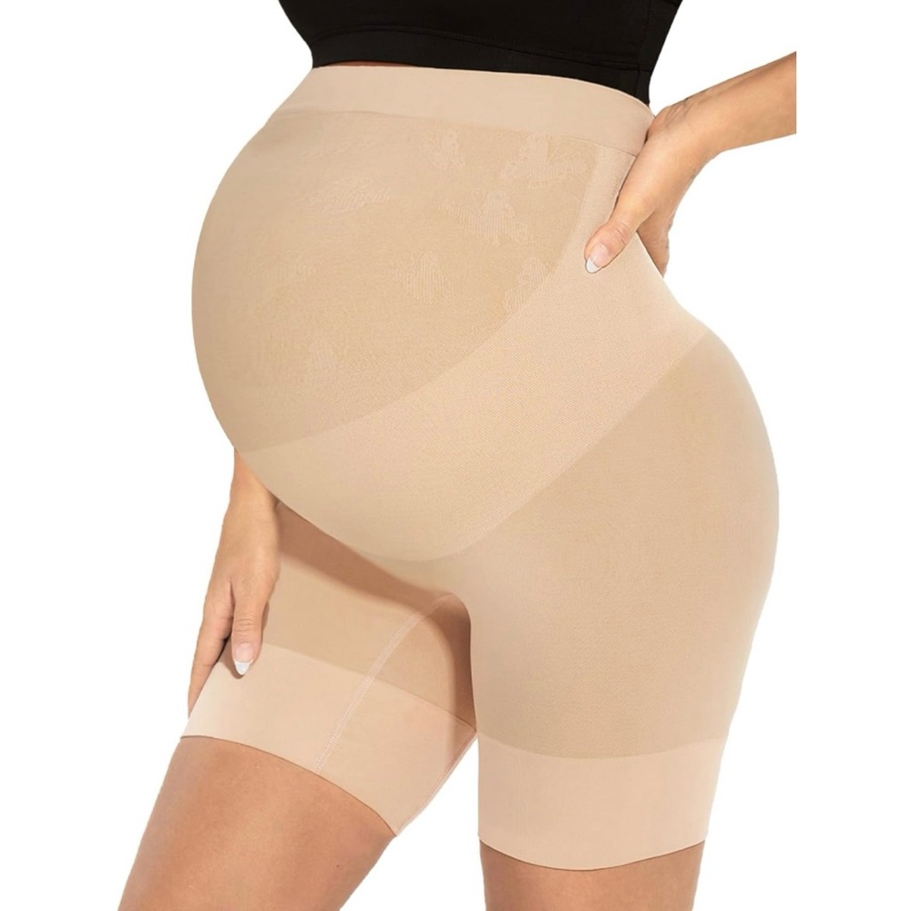 Tan High-Waisted Shapewear Shorts Intimates